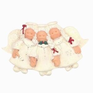 Charming Trio of Angels Christmas Holiday Ornament Festive Celebration